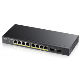 Zyxel GS1900-10HP verkkokytkin Hallittu L2 Gigabit Ethernet (10 100 1000) Power over Ethernet -tuki Musta