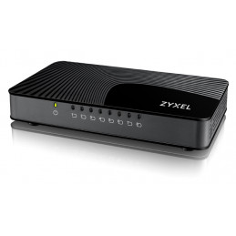 Zyxel GS-108S v2 Hallitsematon Gigabit Ethernet (10 100 1000) Musta