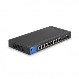 Linksys LGS310C Hallittu L3 Gigabit Ethernet (10 100 1000) Musta, Sininen