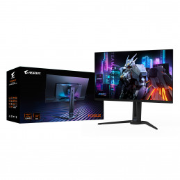 AORUS FO32U2 tietokoneen litteä näyttö 80 cm (31.5") 3840 x 2160 pikseliä 4K Ultra HD OLED Musta