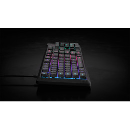 Corsair K55 CORE RGB näppäimistö USB QWERTY Pohjoismainen Musta