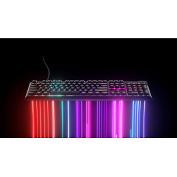 Corsair K55 CORE RGB näppäimistö USB QWERTY Pohjoismainen Musta