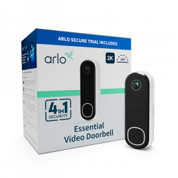 Arlo Essential 2K Video Doorbell Valkoinen
