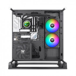 Thermaltake CL-W416-PL14SW-A Tietokoneen jäähdytysjärjestelmä Tietokonekotelo, Suoritin All-in-one-nesteenjäähdytin 14 cm Musta