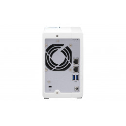 QNAP TS-233 NAS- ja tallennuspalvelimet Mini Tower Ethernet LAN Valkoinen Cortex-A55