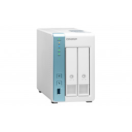 QNAP TS-233 NAS- ja tallennuspalvelimet Mini Tower Ethernet LAN Valkoinen Cortex-A55