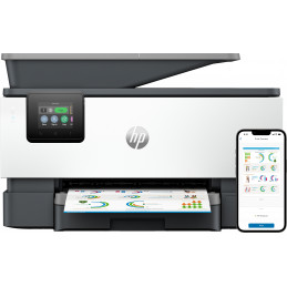 HP OfficeJet Pro 9120b All-in-One -tulostin, Väri, Tulostin varten Koti ja kotikonttorit, Tulosta, kop., skannaa, faksaa,