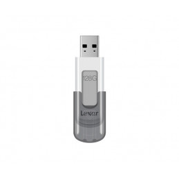 Lexar JumpDrive V100 USB-muisti 128 GB USB A-tyyppi 3.2 Gen 1 (3.1 Gen 1) Harmaa, Valkoinen