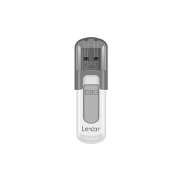 Lexar JumpDrive V100 USB-muisti 128 GB USB A-tyyppi 3.2 Gen 1 (3.1 Gen 1) Harmaa, Valkoinen
