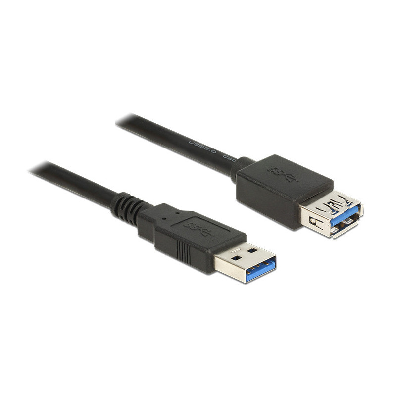 DeLOCK 85057 USB-kaapeli 3 m USB 3.2 Gen 1 (3.1 Gen 1) USB A Musta