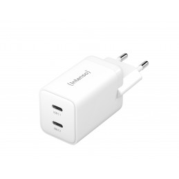 Intenso POWER ADAPTER 2XUSB-C GAN 7804012 Universaali Valkoinen AC Pikalataus Sisätila