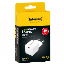 Intenso POWER ADAPTER USB-C GAN 7803022 Universaali Valkoinen AC Pikalataus Sisätila