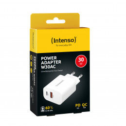 Intenso POWER ADAPTER USB-A USB-C 7803012 Universaali Valkoinen AC Pikalataus Sisätila