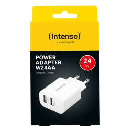 Intenso POWER ADAPTER 2XUSB-A 7802412 Universaali Valkoinen AC Sisätila
