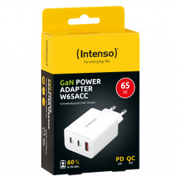 Intenso POWER ADAPTER 1XUSB-A 2XUSB-C 7806512 Universaali Valkoinen AC Pikalataus Sisätila