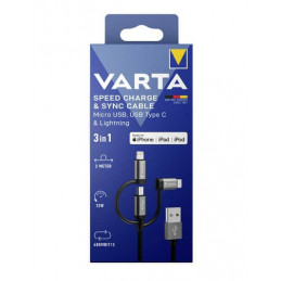 Varta 57937 101 111 mobiililaitteen laturi Universaali Lightning, USB Sisätila