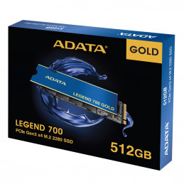 ADATA LEGEND 700 SLEG-700G-512GCS-S48 SSD-massamuisti M.2 512 GB PCI Express 3.0 3D NAND NVMe