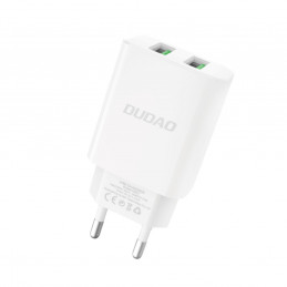 DUDAO EU charger 2 x USB 2.4A 5V DC white Universaali Valkoinen AC Sisätila