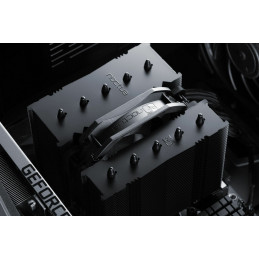 Noctua NH-D12L Suoritin Ilmanjäähdytin 12 cm Alumiini, musta 1 kpl