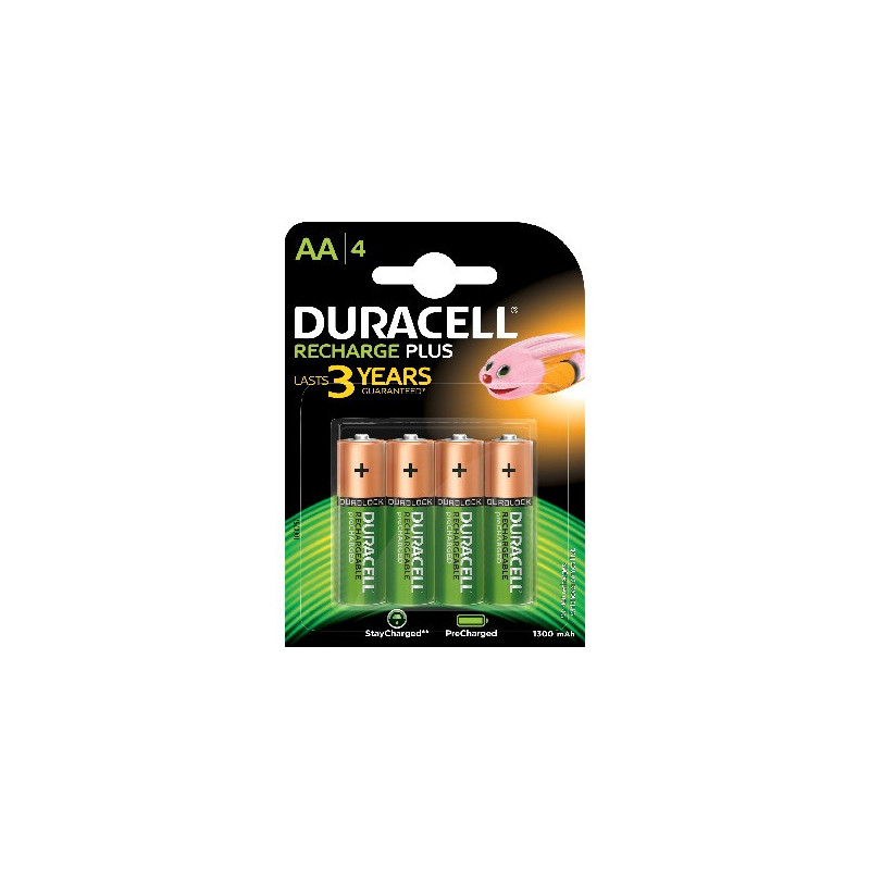 Duracell 4 LR06 1300mAh Ladattava akku Nikkelimetallihybridi (NiMH)