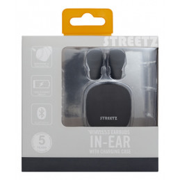 Deltaco STREETZ True Wireless in-ear, dual ear Kuulokkeet True Wireless Stereo (TWS) Puhelut Musiikki USB Type-C Bluetooth musta