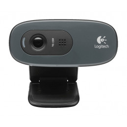 Logitech HD Webcam C270 verkkokamera 3 MP 1280 x 720 pikseliä USB 2.0 musta, Harmaa