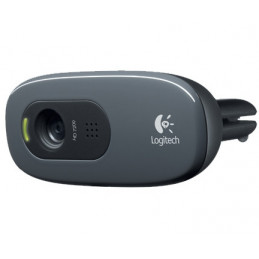 Logitech HD Webcam C270 verkkokamera 3 MP 1280 x 720 pikseliä USB 2.0 musta, Harmaa