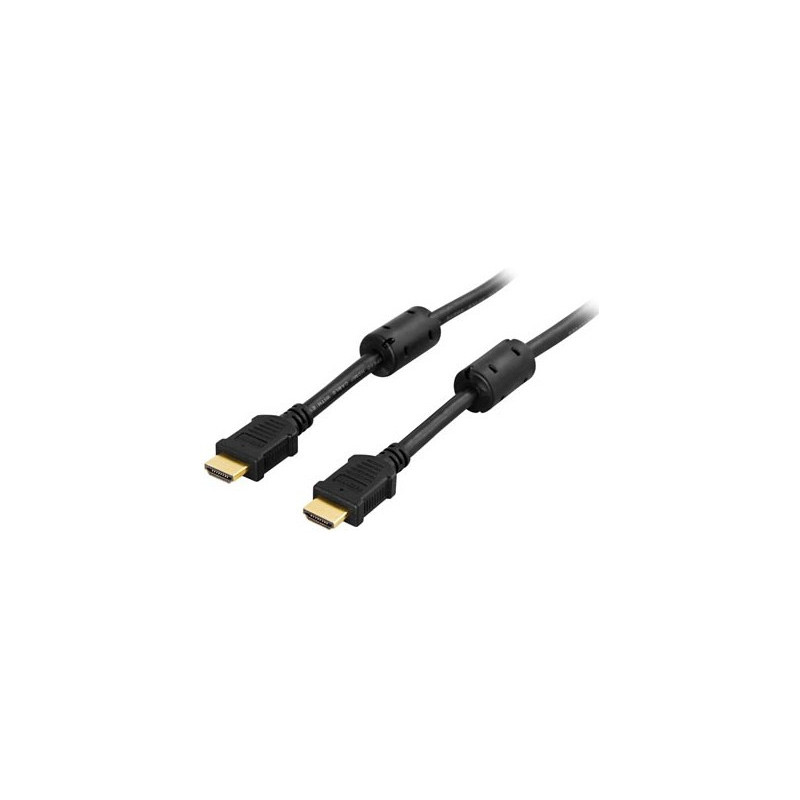 Deltaco HDMI-1005 HDMI-kaapeli 0,5 m HDMI-tyyppi A (vakio) musta