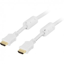 Deltaco HDMI-1030A HDMI-kaapeli 3 m HDMI-tyyppi A (vakio) Valkoinen