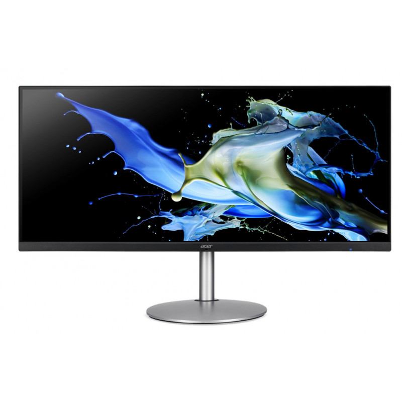 Acer CB342CU tietokoneen litteä näyttö 86,4 cm (34") 3440 x 1440 pikseliä UltraWide Quad HD LCD musta, Hopea