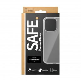 PanzerGlass SAFE. TPU Case iPhone 2023 6.7 matkapuhelimen suojakotelo Suojus Läpinäkyvä