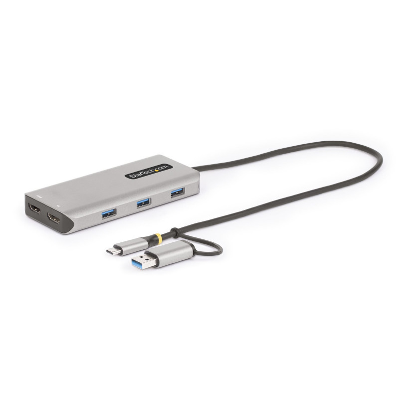 StarTech.com 167B-USBC-MULTIPORT kannettavien tietokoneiden telakka ja porttitoistin Langallinen USB 3.2 Gen 1 (3.1 Gen 1)