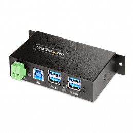 StarTech.com 5G4AINDRM-USB-A-HUB keskitin USB 3.2 Gen 1 (3.1 Gen 1) Type-B 5000 Mbit s musta