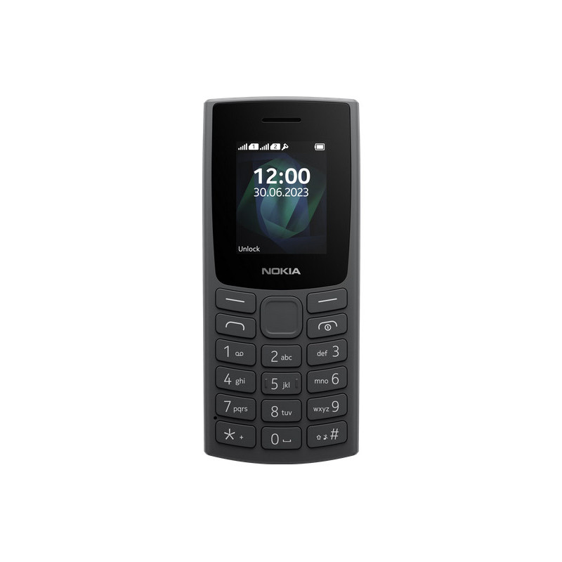 Nokia 105 4,57 cm (1.8") 78,7 g musta Ominaisuuspuhelin