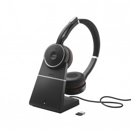 Jabra Evolve 75 Kuulokkeet Langallinen & langaton Pääpanta Puhelut Musiikki Bluetooth Latausteline musta