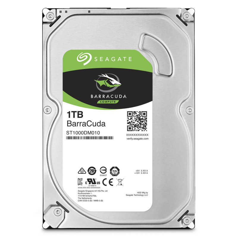 Seagate Barracuda ST1000DM010 sisäinen kiintolevy 3.5" 1 TB Serial ATA III