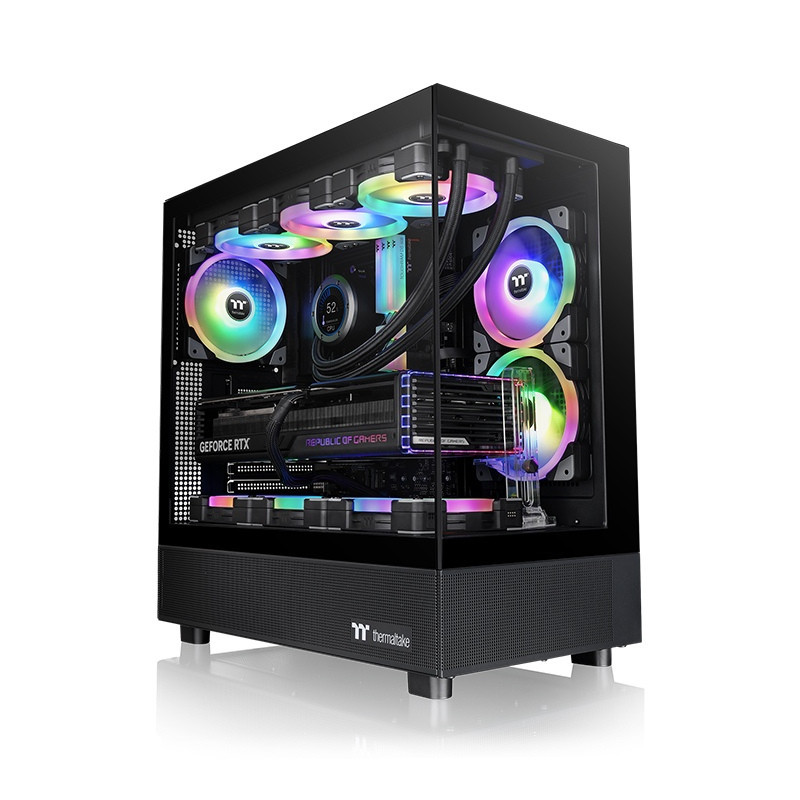 Thermaltake View 270 TG Midi Tower musta