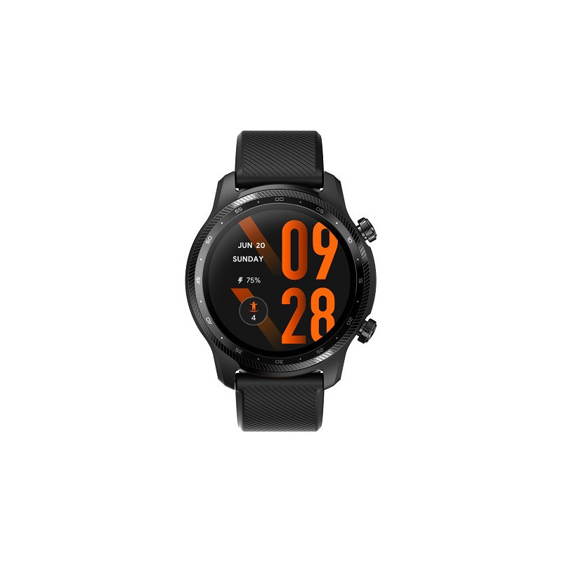 Mobvoi TicWatch Pro3 Ultra 3,53 cm (1.39") AMOLED 47 mm Digitaalinen 454 x 454 pikseliä Kosketusnäyttö musta Wi-Fi GPS