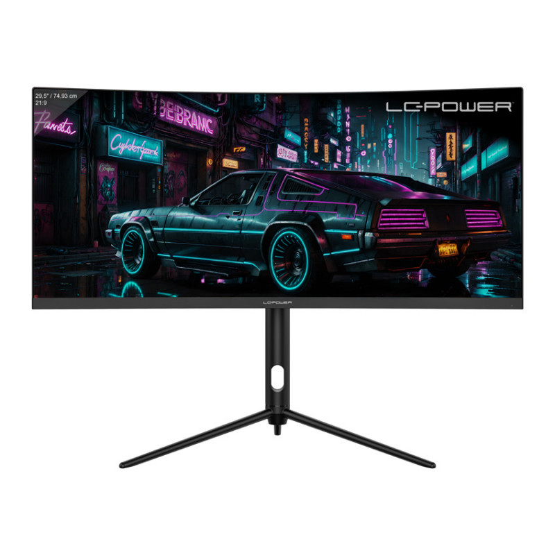 LC-Power LC-M30UWFC tietokoneen litteä näyttö 76,2 cm (30") 2560 x 1080 pikseliä UltraWide Full HD LED musta