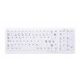 CHERRY AK-C7000 näppäimistö Langaton RF QWERTY Norjalainen Valkoinen