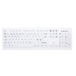 CHERRY AK-C8100F-U1-W NOR näppäimistö USB QWERTY Norjalainen Valkoinen