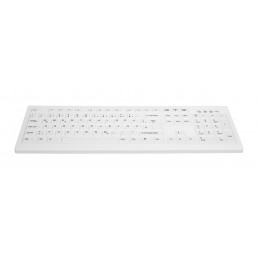 CHERRY AK-C8100F-U1-W NOR näppäimistö USB QWERTY Norjalainen Valkoinen