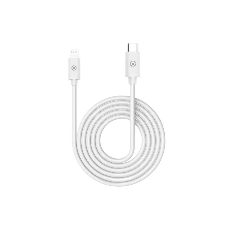 Celly USBLIGHTTYPECWH matkapuhelimen kaapeli Valkoinen 1 m USB C Lightning