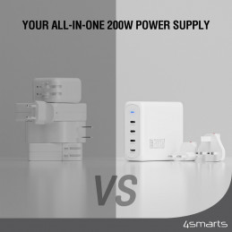 4smarts 544200 virta-adapteri ja vaihtosuuntaaja Sisätila 10 W Valkoinen