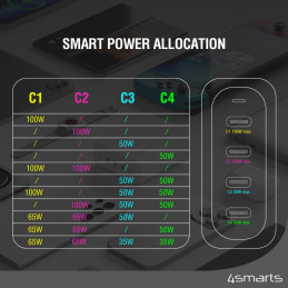 4smarts 544200 virta-adapteri ja vaihtosuuntaaja Sisätila 10 W Valkoinen