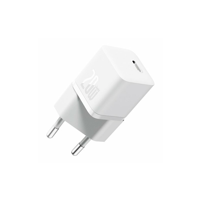 Baseus Gan5 Fast Charger(Mini) 1C 20W Älypuhelin, Universaali Valkoinen AC Pikalataus Sisätila