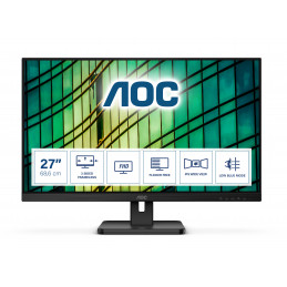 AOC E2 27E2QAE tietokoneen litteä näyttö 68,6 cm (27") 1920 x 1080 pikseliä Full HD LCD musta