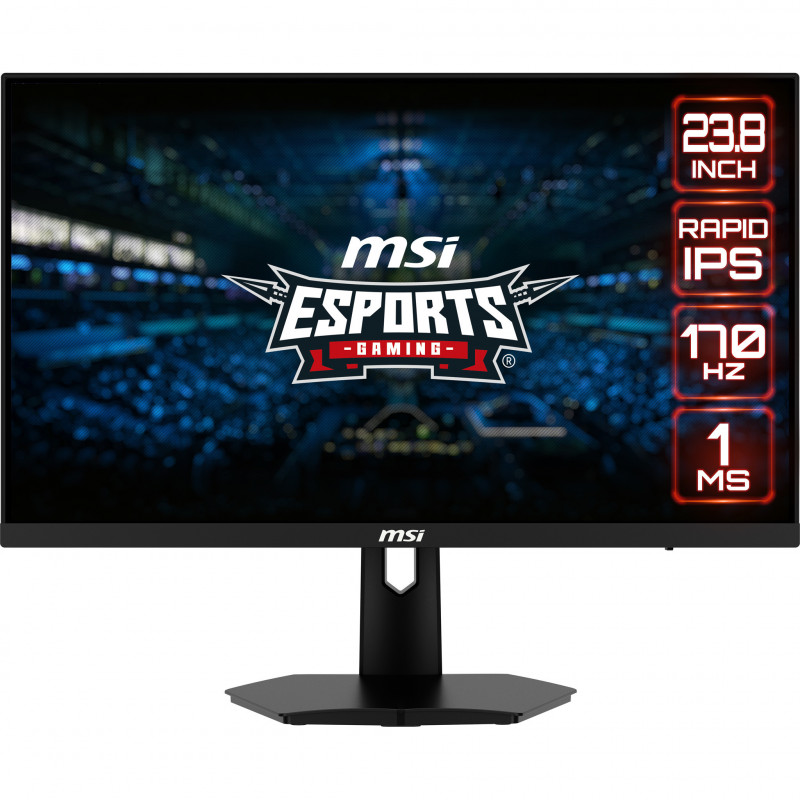 MSI G244F E2 tietokoneen litteä näyttö 60,5 cm (23.8") 1920 x 1080 pikseliä Full HD musta