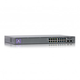 Alta Labs S16-POE verkkokytkin Hallittu Gigabit Ethernet (10 100 1000) Power over Ethernet -tuki 1U Harmaa