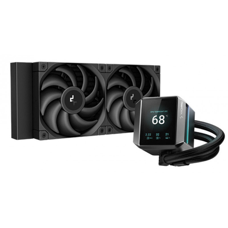 DeepCool MYSTIQUE 240 Suoritin All-in-one-nesteenjäähdytin 12 cm musta 1 kpl